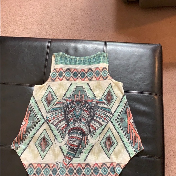 Gaze USA Elephant Boho tank top medium - Picture 4 of 4